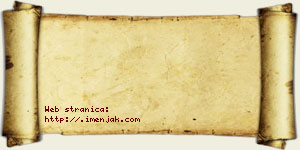 Jagodinka Jakupi vizit kartica